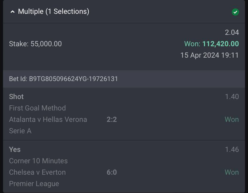 BET OF THE DAY ON BET9JA WON 🏆 Congratulations if you played 🎉🎉 Don’t have bet9ja account?, REGISTER SHARP via link 👇👇👇👇 cutt.ly/Nw81PFGq cutt.ly/Nw81PFGq Get 100% bonus on your first deposits