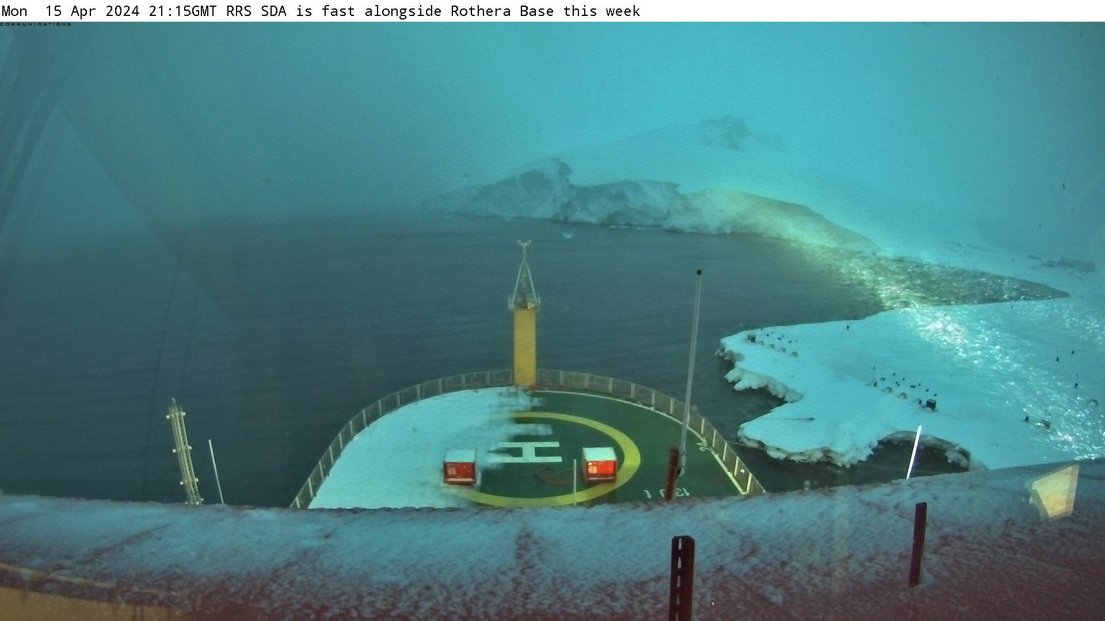 #RRSSirDavidAttenborough The Attenborough remains moored at Rothera Research station. #vesseltracking by @BigOceanData