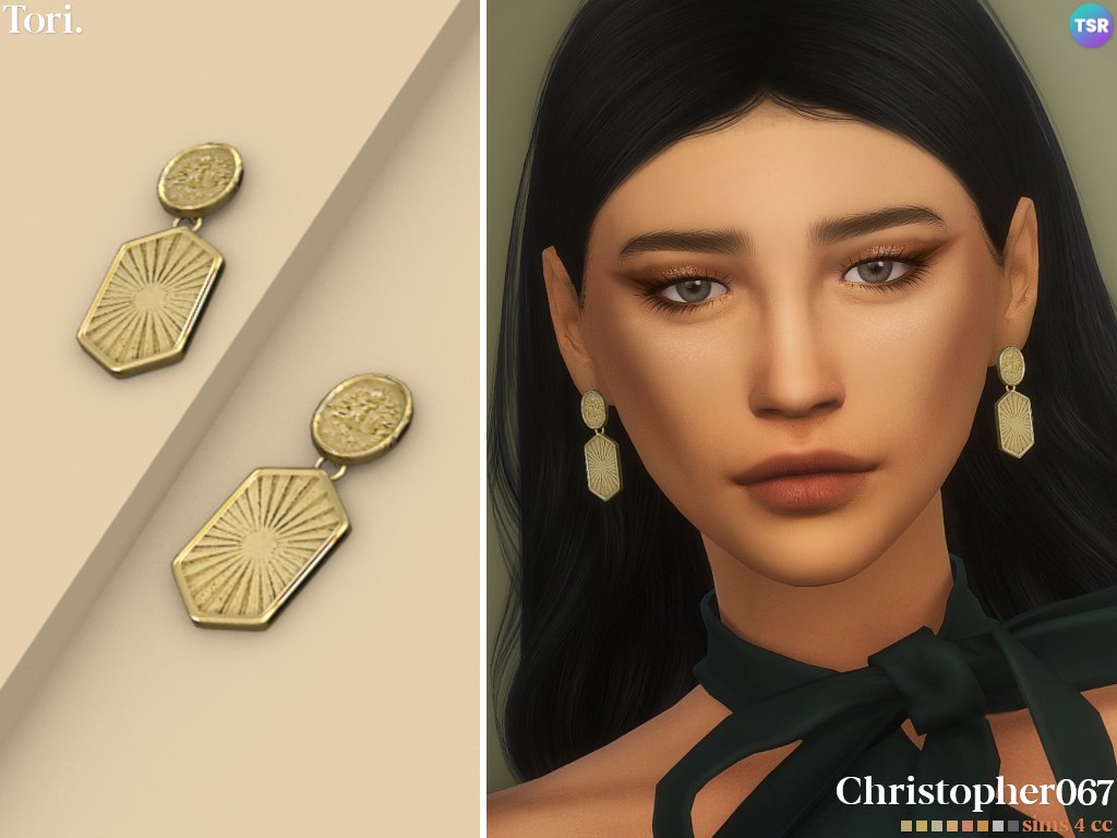 Tori jewelry set is out nowww @TheSimsResource ✨

bit.ly/torinecklace
bit.ly/toriearrings

forgot to post here about it yesterday, but if ya want you can go grab these pieces ! 💛

#sims #sims4 #sims4cc #s4cc #ts4cc #thesims4