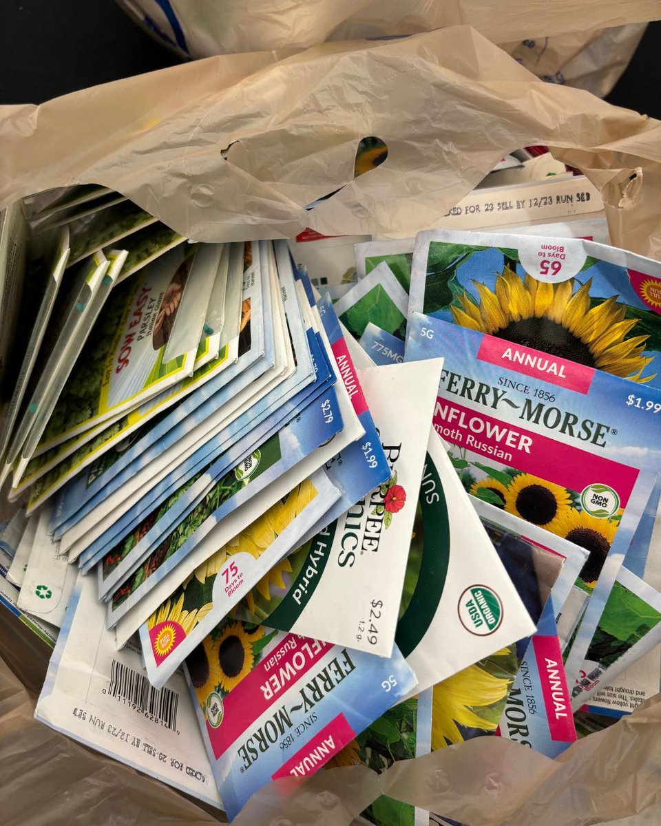chattlibrary's tweet photo. Thank you so much for your generous donation for our Seed Exchange @chattfoodbank! We know our patrons will be so happy to get their hands on these for planting season 🌿 Stop by the 1st floor at our Downtown location to browse the seed catalog. #ChattLibrary https://t.co/xkMC8KTCg8