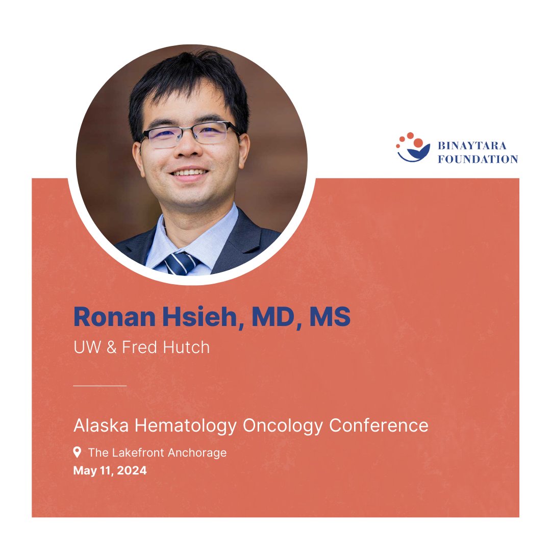 Don't miss the GI Oncology session with speaker @ronanhsieh (@UWMedicine/@fredhutch) at Alaska Hematology Oncology Conference this May! 🗓️ May 11, 2024 📍 Anchorage, AK ➡️ education.binayfoundation.org/content/alaska… #CME #oncology #hematology #healthcare #cancercare #cancer #GIoncology
