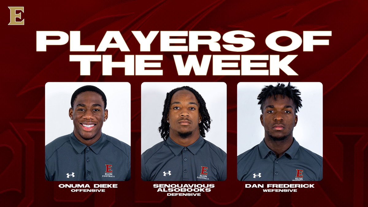 Congrats to our Players of the Week! #AED