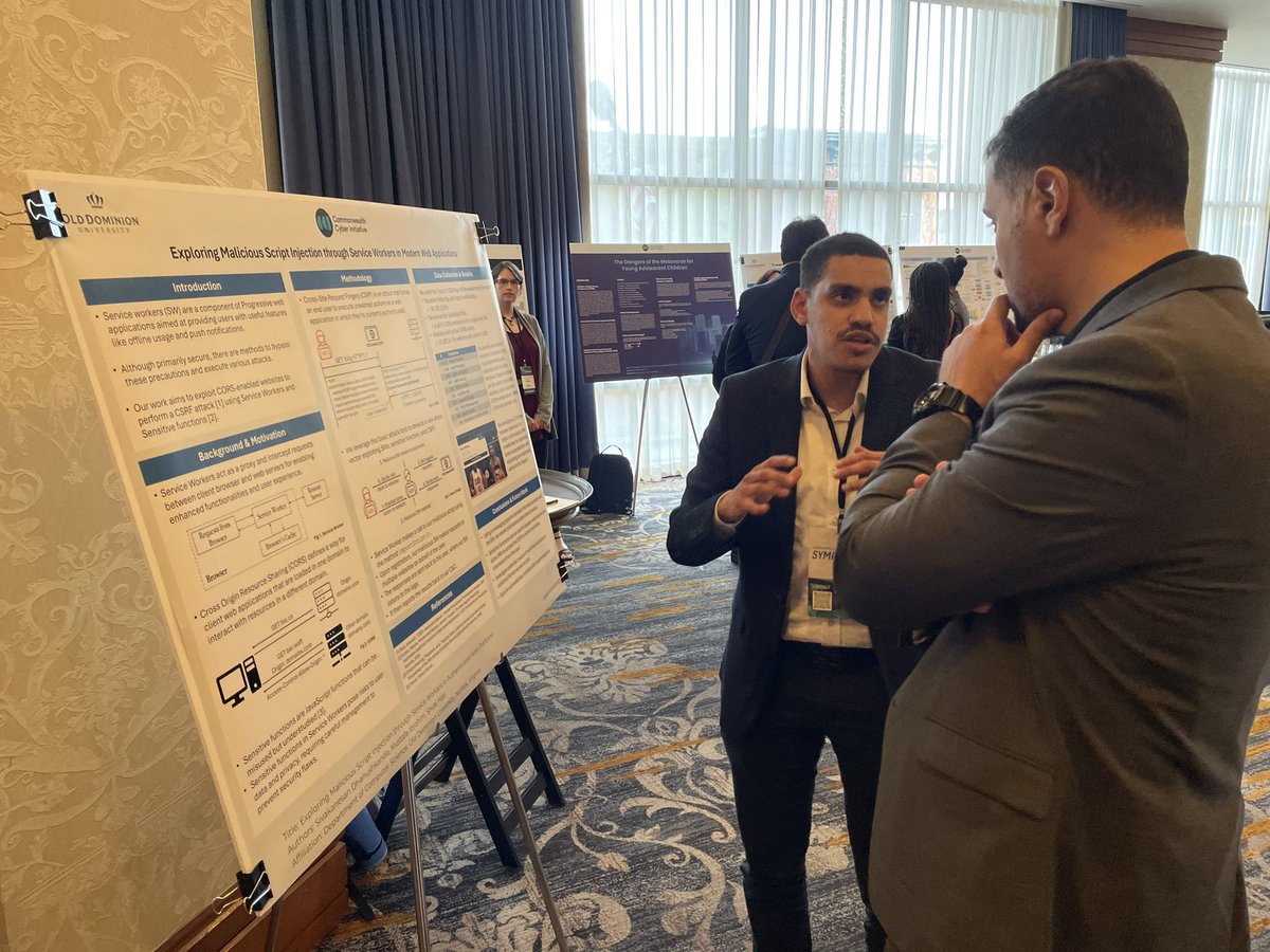 siva_skanda's tweet photo. @cyber_cci The poster session is picking up the pace. 
@mibra004 @haoscs 
#CCISymposium @cyber_cci https://t.co/j7ChUekG3b