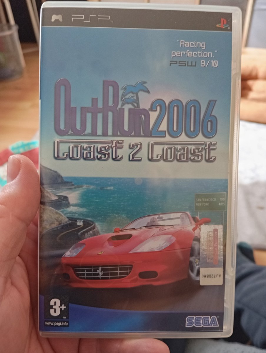 Had great news and bad news - great is I'm able to play outrun 2006 on the go, bad news my psp seemingly doesn't want to lol (wonder if my bro will lend me his 😉)
#Sega #Outrun2006 #BlueSkies 🚗