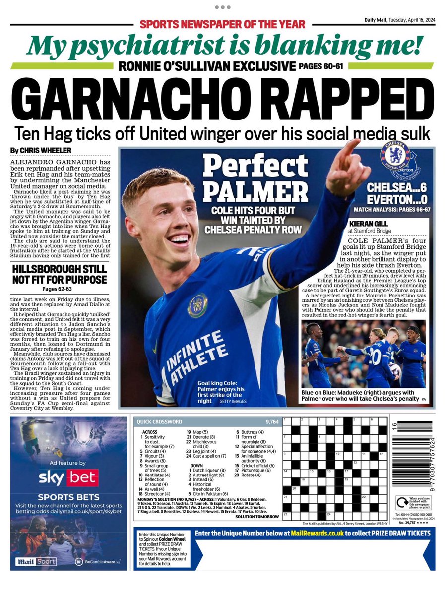 Introducing #TomorrowsPapersToday back page from: #DailyMail Perfect Palmer Check out tscnewschannel.com/the-press-room… for a full range of newspapers. #journorequest #newspaper #buyapaper #news #buyanewspaper