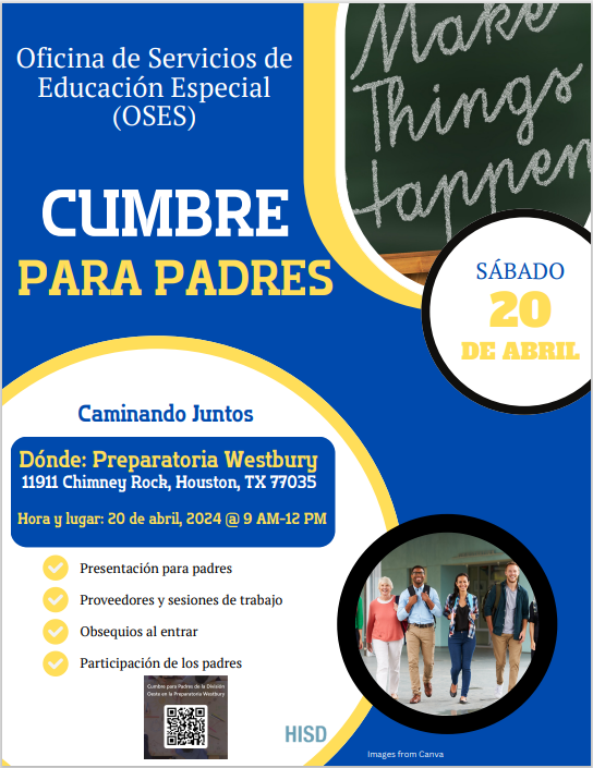 Antoinette Joe Eagle MA,MEd (@antoinetteeagle) on Twitter photo 📢 Come join the West Division at our Parent Summit Saturday, April 20TH! Open to all parents with a focus on Special Education📢 Pre-Register here:
English Registration forms.office.com/r/Mtx2z33dZw
Spanish Registration forms.office.com/r/kYWpAwcCXZ
@TeamHISD
<a href="/HISDSPED/">HISD-OSES</a>
<a href="/HISD_West/">🚨 This page is no longer active! 🚨</a> 📢 Come join the West Division at our Parent Summit Saturday, April 20TH! Open to all parents with a focus on Special Education📢 Pre-Register here:
English Registration forms.office.com/r/Mtx2z33dZw
Spanish Registration forms.office.com/r/kYWpAwcCXZ
@TeamHISD
<a href="/HISDSPED/">HISD-OSES</a>
<a href="/HISD_West/">🚨 This page is no longer active! 🚨</a>