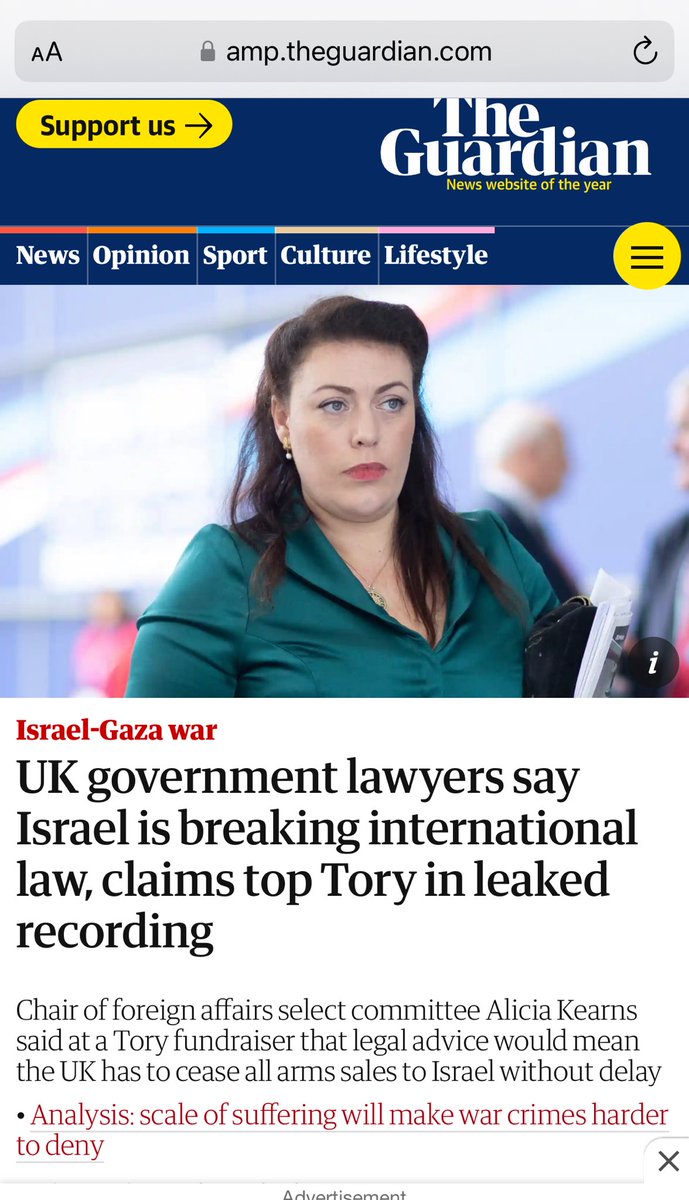 Why is the government still refusing to publish the legal advice on #Israel breaking international law hence UK complicity? If they’ve done nothing wrong why hide it? ⁦@RishiSunak⁩ ⁦@David_Cameron⁩