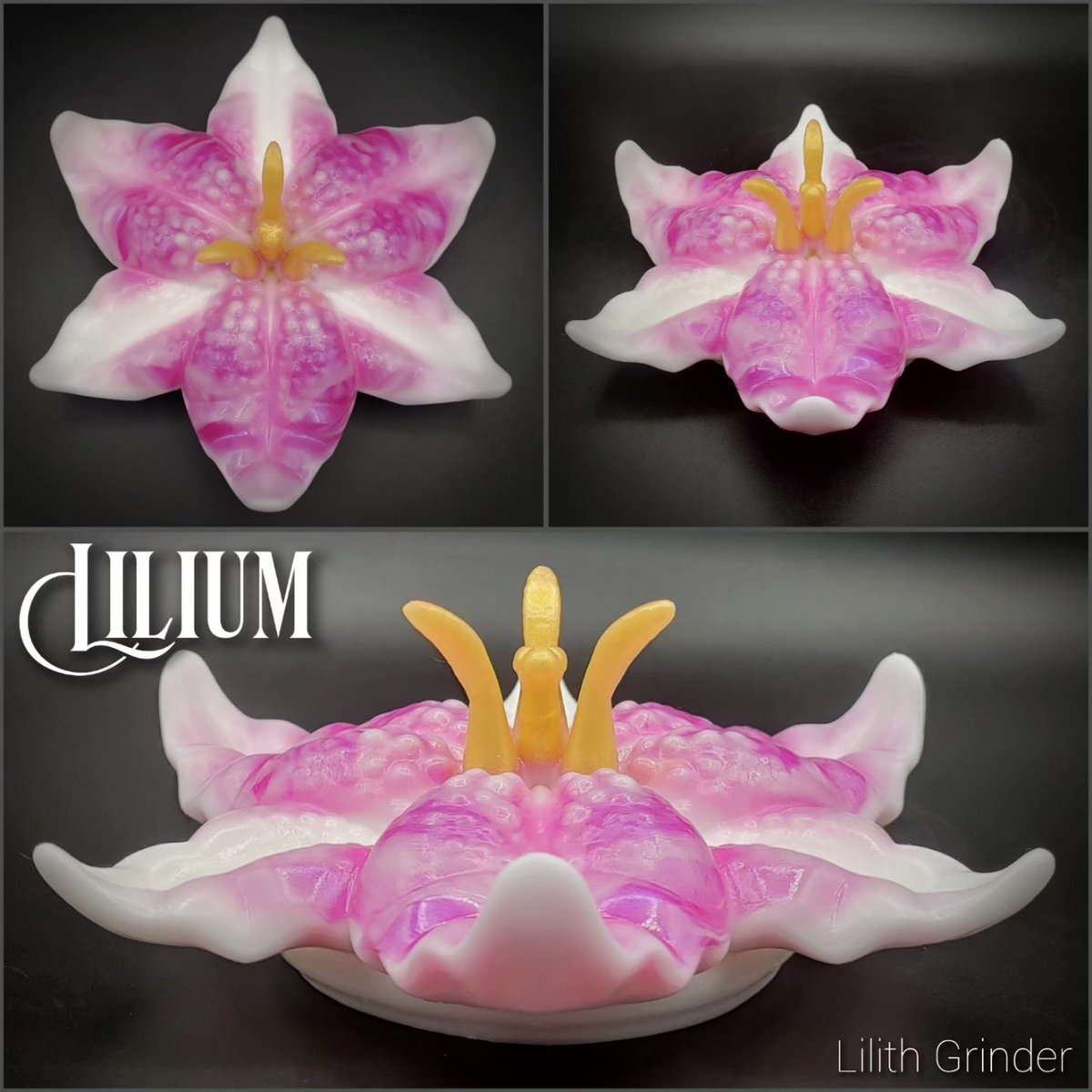 FauxPhallus's tweet photo. It's absolutely glorious, I think I'm in love. 💕🌺 
We'll be making this style of pour, our 'Signature' style for this design.
It'll become an option as soon as we make the Custom Listing live. https://t.co/SCqPyoKjnQ