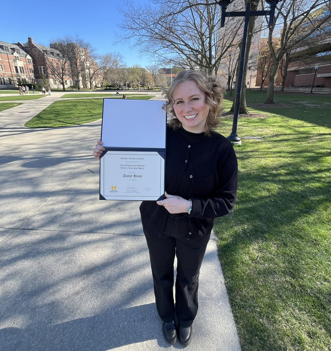 Today I was awarded the Rackham Outstanding GSI Award, which is given to 20 GSIs across University of Michigan’s campus. I’m humbled and honored to receive this recognition- teaching is my greatest passion and the embodiment of my hope for a better world.