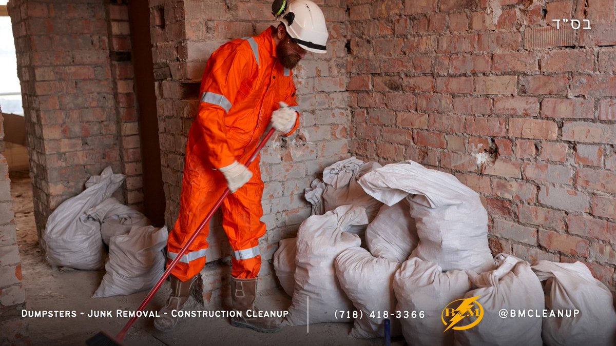 BMCleanup's tweet photo. Let us handle the mess so you can focus on progress! 👷🚧 Our construction clean-up services ensure a pristine site for your next project. Contact us today for a spotless finish! 🧹

#bmcleanup #wasteremoval #newyorkcity https://t.co/RPbRUGtIEG