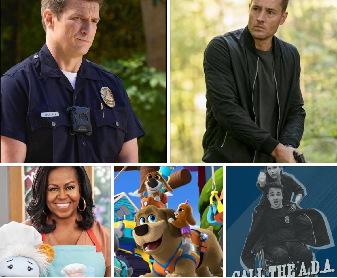 The television heroes I’ve been fortunate enough to write, so far… #TheRookie #TrackerCBS #WafflesAndMochi #Pupstruction Check out my latest short, CALL THE A.D.A., right here — and turn your closed captions on when you watch youtu.be/Su4wwHCuz44?si…