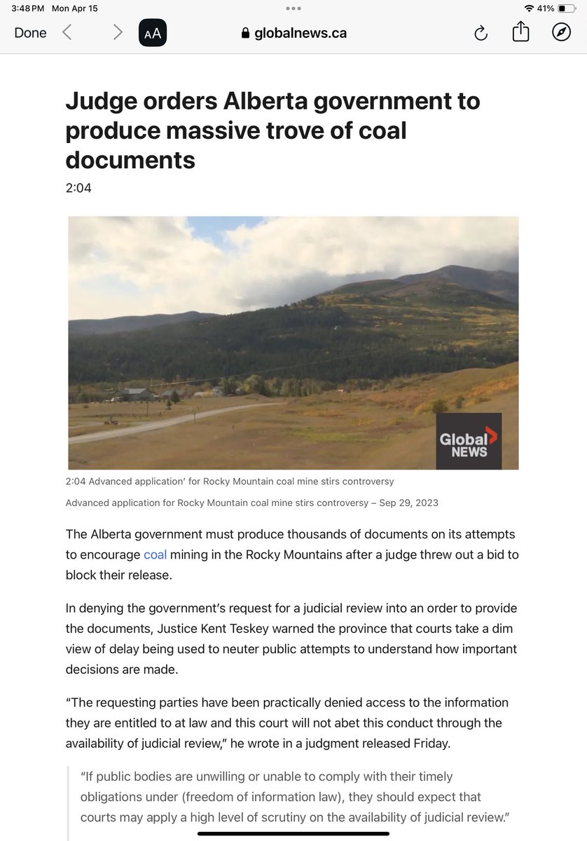 Lets's GO  💪

“Nothing about this coal file has made sense from the beginning. We and Albertans deserve to know the truth behind decisions like this.” #canpoli #abpoli