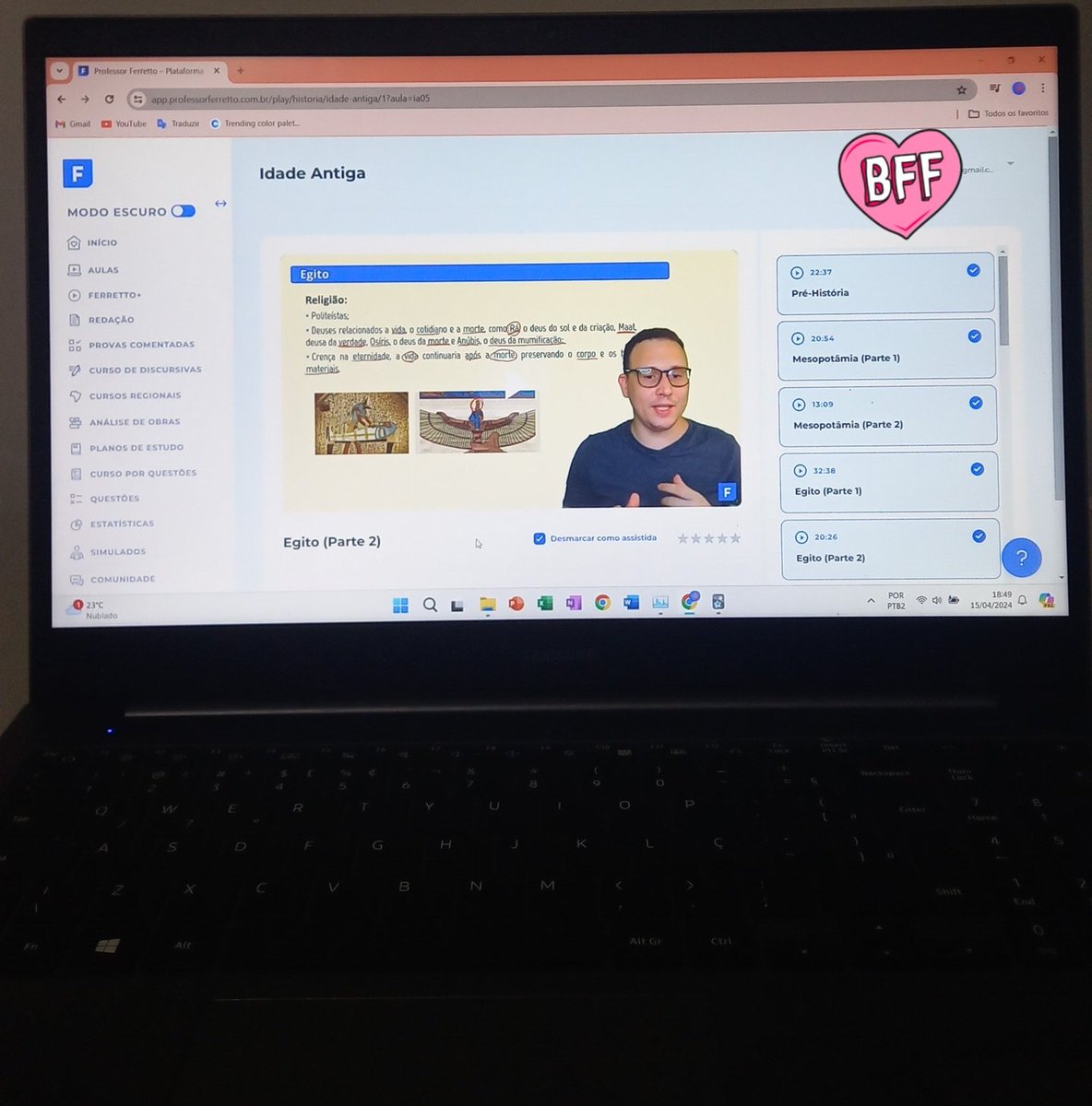 StudiesKaa's tweet image. Recuperando meu balde com humanas. 
Aproveitei a tarde chuvosa pra maratonar o divo @opedrorenno no plano de abril do Ferreto.