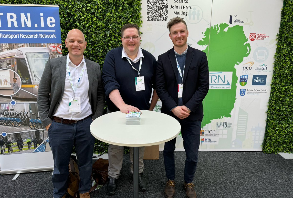 Páraic Carroll (@paraic_carroll) on Twitter photo Great to support the Irish Transport Research Network (ITRN) at <a href="/TRA_Conference/">TRA Conference</a> 2024 in Dublin
w/ Enda Murphy & <a href="/brian_caulfield/">Brian Caulfield</a> Great to support the Irish Transport Research Network (ITRN) at <a href="/TRA_Conference/">TRA Conference</a> 2024 in Dublin
w/ Enda Murphy & <a href="/brian_caulfield/">Brian Caulfield</a>