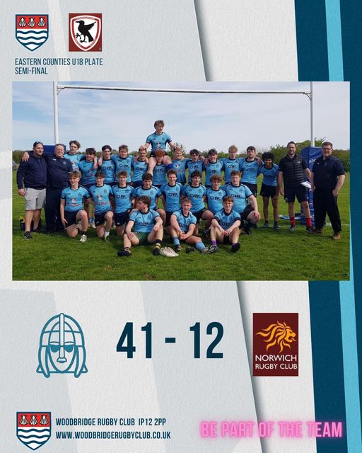 Congratulations to the Colts who progress to the Eastern Counties Rugby Union U18 Plate final.
Next up North Walsham away Sunday 21st April
#supersunday #feelingblue #warriorsandamazons #romanceofthecup #inthefinal #onemoregame #welovethisclub #WRUFC