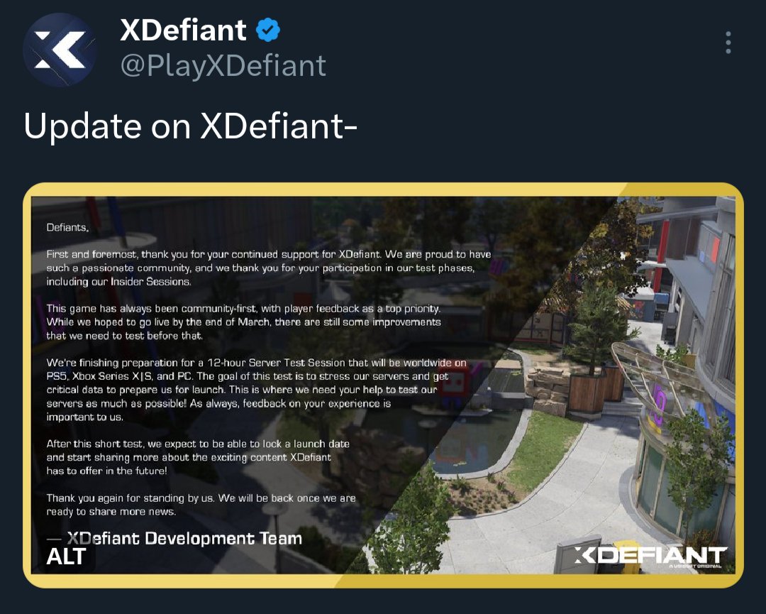 XDefiant_Comp tweet picture