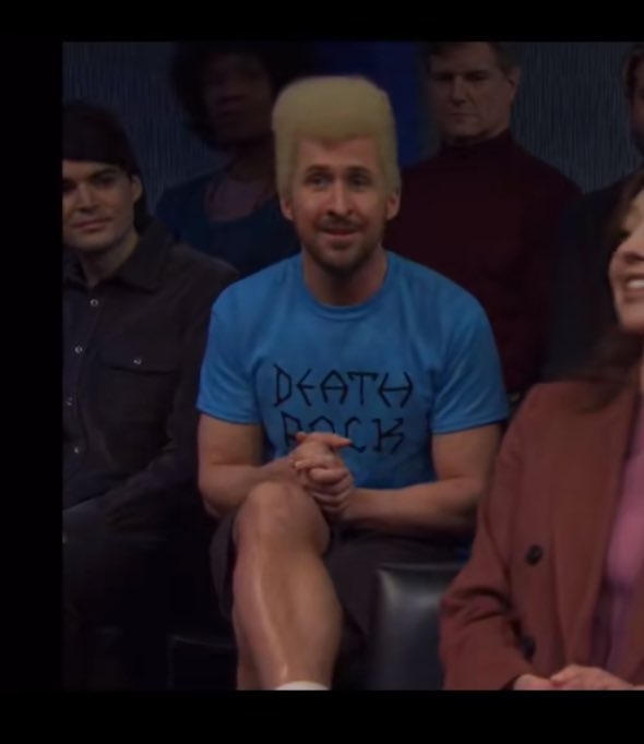 Ryan Gosling looking the spit of Harry Kane on SNL at the weekend