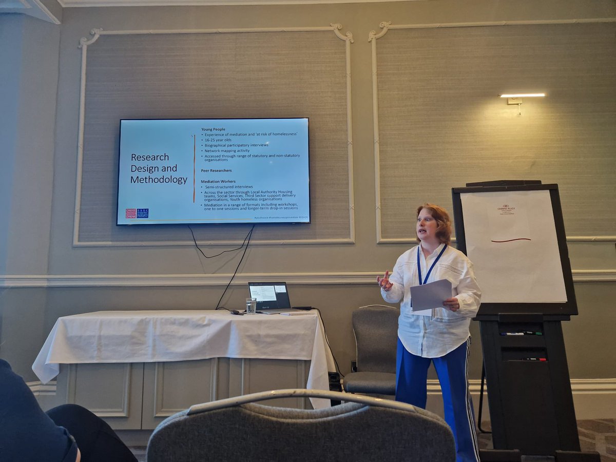 nia_ffion's tweet photo. Great to be in a session with the brilliant @Jen_2603 and @Practademia presenting today at the #HSA24 really useful discussions on co-production #peerresearch and early interventions. Diolch i chi #homelessnessresearch #womeninacademia @HSA_UK https://t.co/uphEaSZ5dR