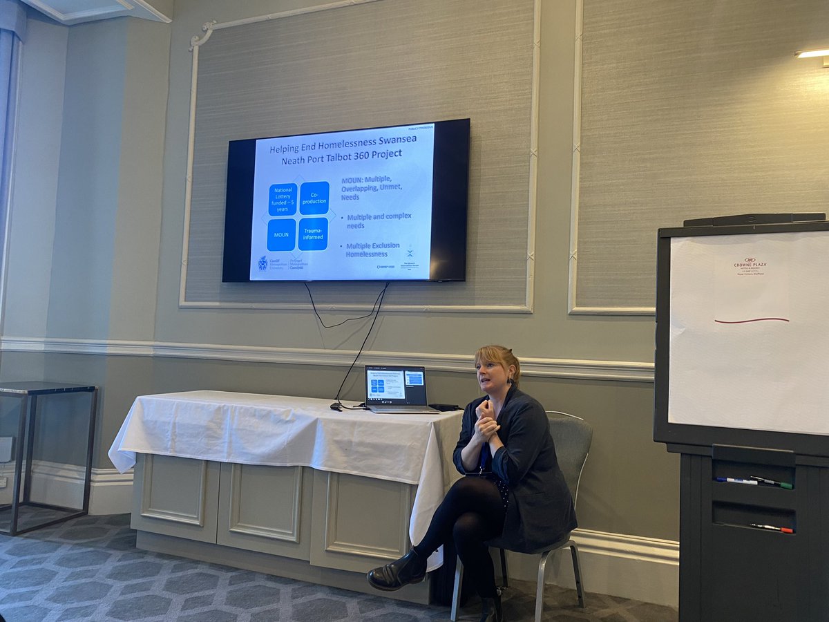 nia_ffion's tweet photo. Great to be in a session with the brilliant @Jen_2603 and @Practademia presenting today at the #HSA24 really useful discussions on co-production #peerresearch and early interventions. Diolch i chi #homelessnessresearch #womeninacademia @HSA_UK https://t.co/uphEaSZ5dR