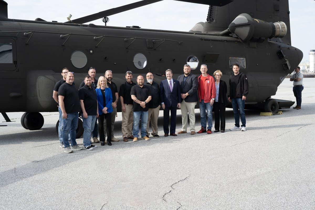 It was an honor to celebrate the delivery of the first Block II Chinook to the Army after nearly 5 years of leading Congressional efforts to end uncertainty over its future. The future of the Chinook is in great hands with the dedicated workers who made this milestone possible.