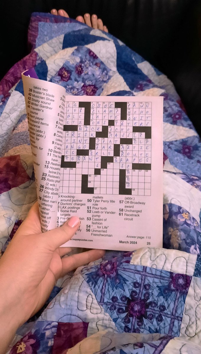 Word #games are the best. Sometimes a simple #crossword #puzzle is the ultimate wind-down on a Monday night - especially when that Monday is also Tax Day!🧩✏️ #Books #CrosswordPuzzle #CrosswordPuzzles #Crosswords #Puzzles  #Vocabulary #WordGame #WordNerd #WordPlay #WordPuzzle