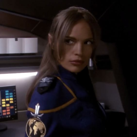 T'Pol was a bad girl and isn't allowed to play with the others today #startrek #startrekenterprise #actress #scifi #tvseries #quotes #fun #humor #joleneblalock