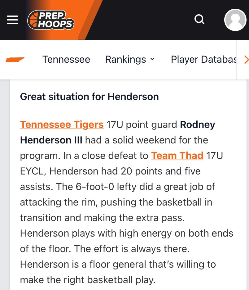 tigers950's tweet photo. Thanks to @CourtneyHoops90 for the nice write up on 6’1 2025 @RodneyBoo25 (@TynerRamily) and his strong play at @hoopseen #TNJAM.
#BuiltDifferent #BuiltToHandleHardBetter
@TigersTennessee https://t.co/aaBXNyQyCh