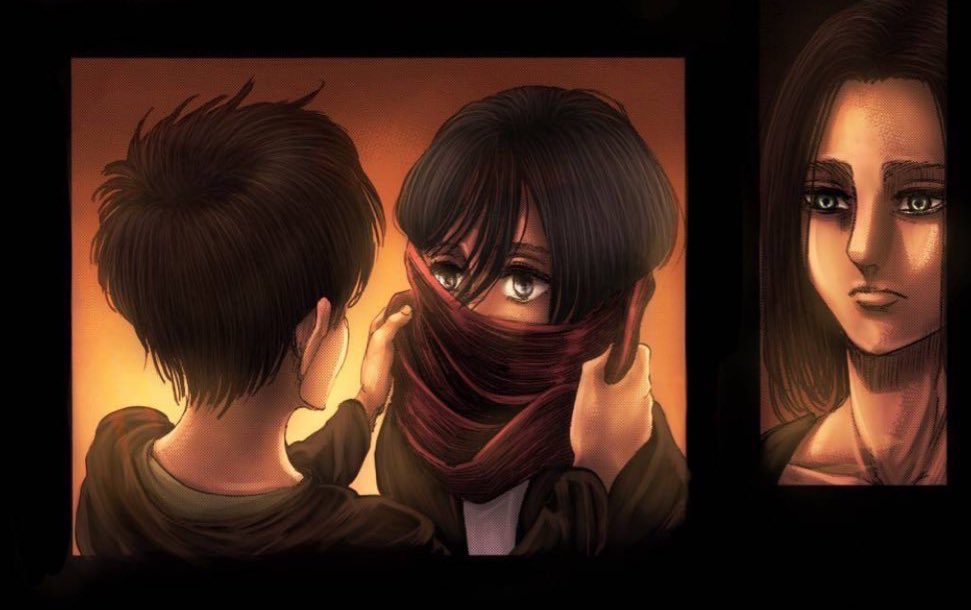 I think people forget that Eren was the one wondering to Zeke about his relationship with Mikasa. Zeke sees Eren not once but twice of him showing that he was in love with her. Isayama made Zeke be a bystander of these scenes bc it was paralleling to Eren’s real feelings.