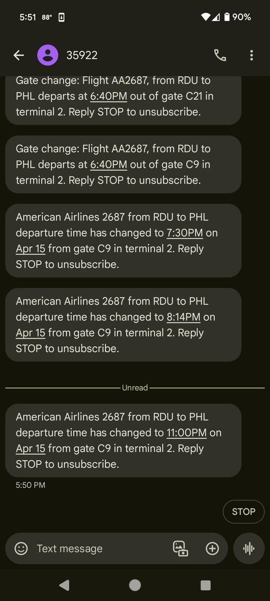 Without fail, this is basically every single experience I've had with <a href="/AmericanAir/">americanair</a> ever.