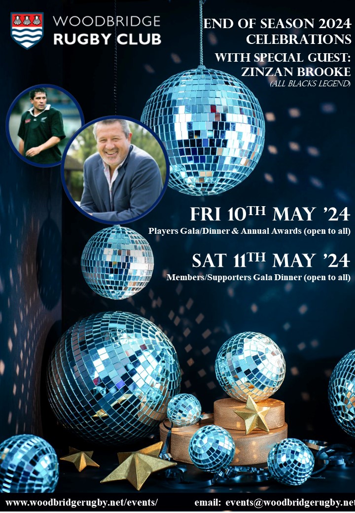 Woodbridge Rugby (@woodbridgerugby) on Twitter photo The Woodbridge Rugby Club are hosting their annual players gala dinner on the 10th May, we're also hosting a club gala on the 11th May. Our special guest is <a href="/ZinzanBrooke8/">Zinzan Brooke</a> who will share a story or two about his time with the #AllBlacks. See website for details. The Woodbridge Rugby Club are hosting their annual players gala dinner on the 10th May, we're also hosting a club gala on the 11th May. Our special guest is <a href="/ZinzanBrooke8/">Zinzan Brooke</a> who will share a story or two about his time with the #AllBlacks. See website for details.