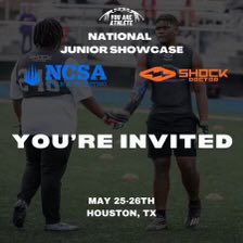 Bless to get a invitation to the national junior showcase /underclassman camp in may @CoachMurray_Z6 @CoachPDBU