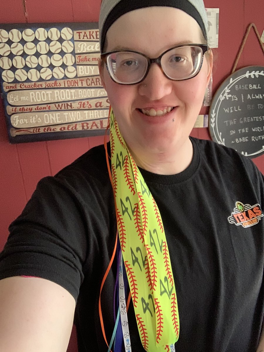 MTFireandIce's tweet photo. It’s #JackieRobinsonDay! @MLB I got my ribbons on! #baseball #gomarlins https://t.co/B1ODRLg5fH