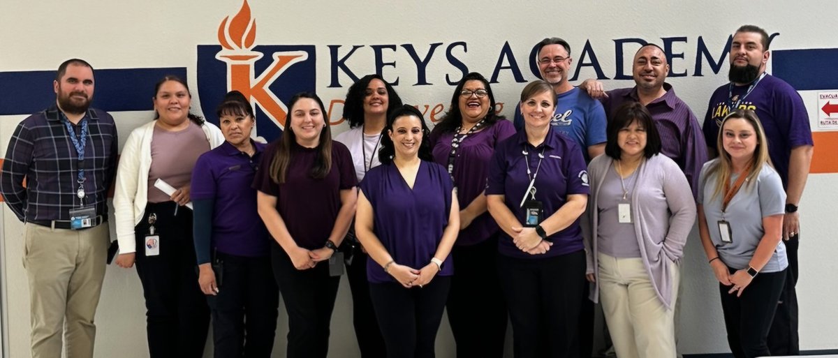 Keys Academy proudly supporting the Military Child and Military Families by wearing purple! #teamsisd #EverykidEveryDay