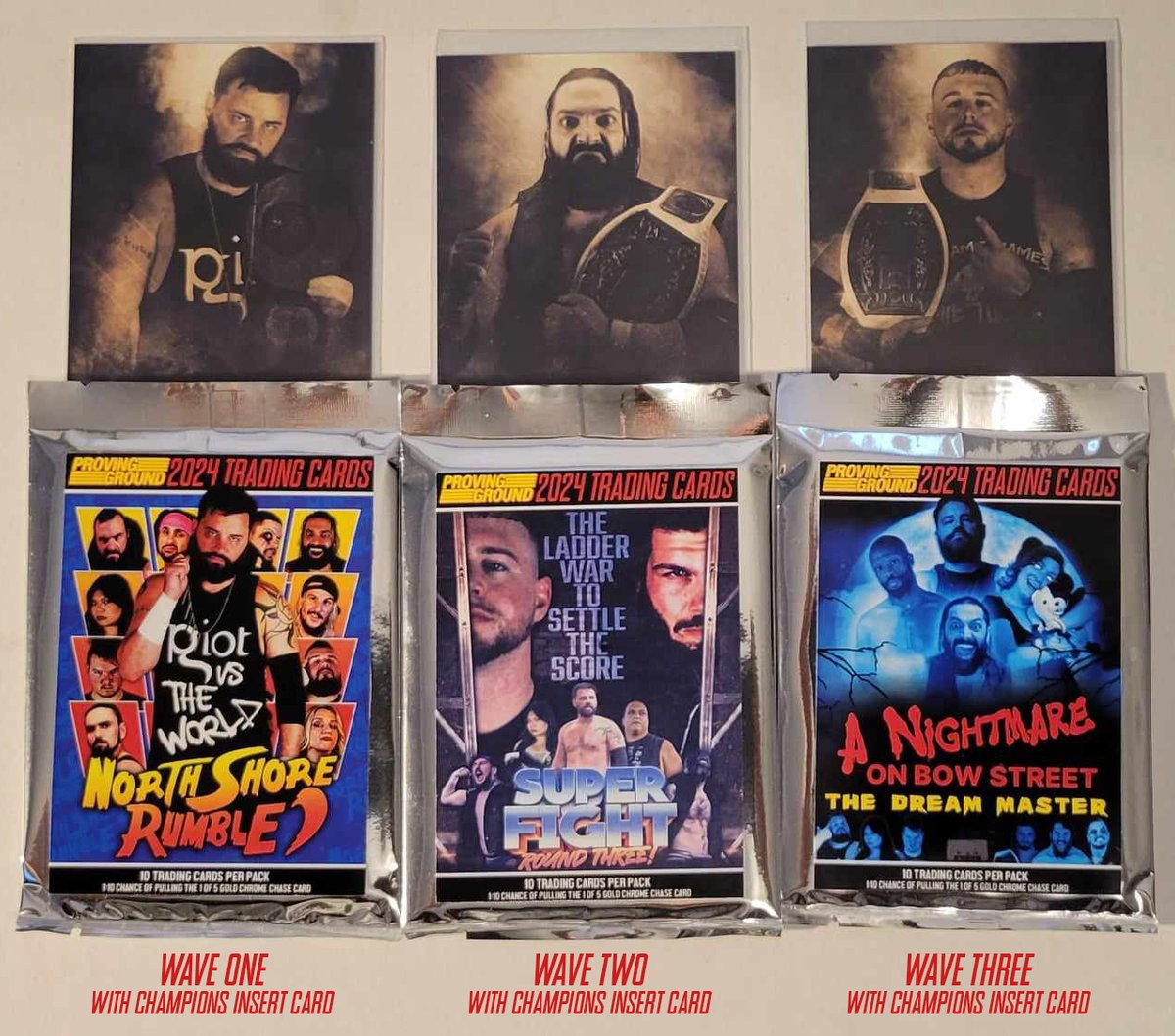 The 2024 Proving Ground Card Series Continues.
Each wave is $20 Shipped. If you want all 3 it's $50 Shipped. Only 70 of each card will ever be made.

DMs Are Open. I will be replying to DMs Tonight.