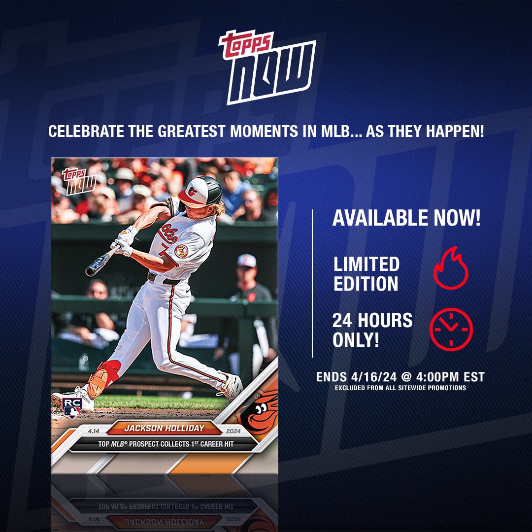 And of course we’ve got a @Topps Now card to commemorate! 💪 @J_Holliday7 x #FanaticsExclusive >> bit.ly/3Q5enD8