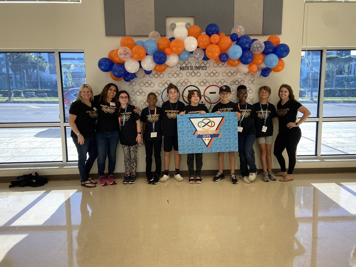 Our Mathletes spent Saturday at the District Elementary Math Tournament. Thank you for representing us proudly, Mathletes! Thank you sponsors, Ms. Fonseca, Ms. Maddox, and Ms. Ranken for their dedication to the club. #WeAreAvalon #ocpsmatholympics @K5MathOCPS @CDLocps