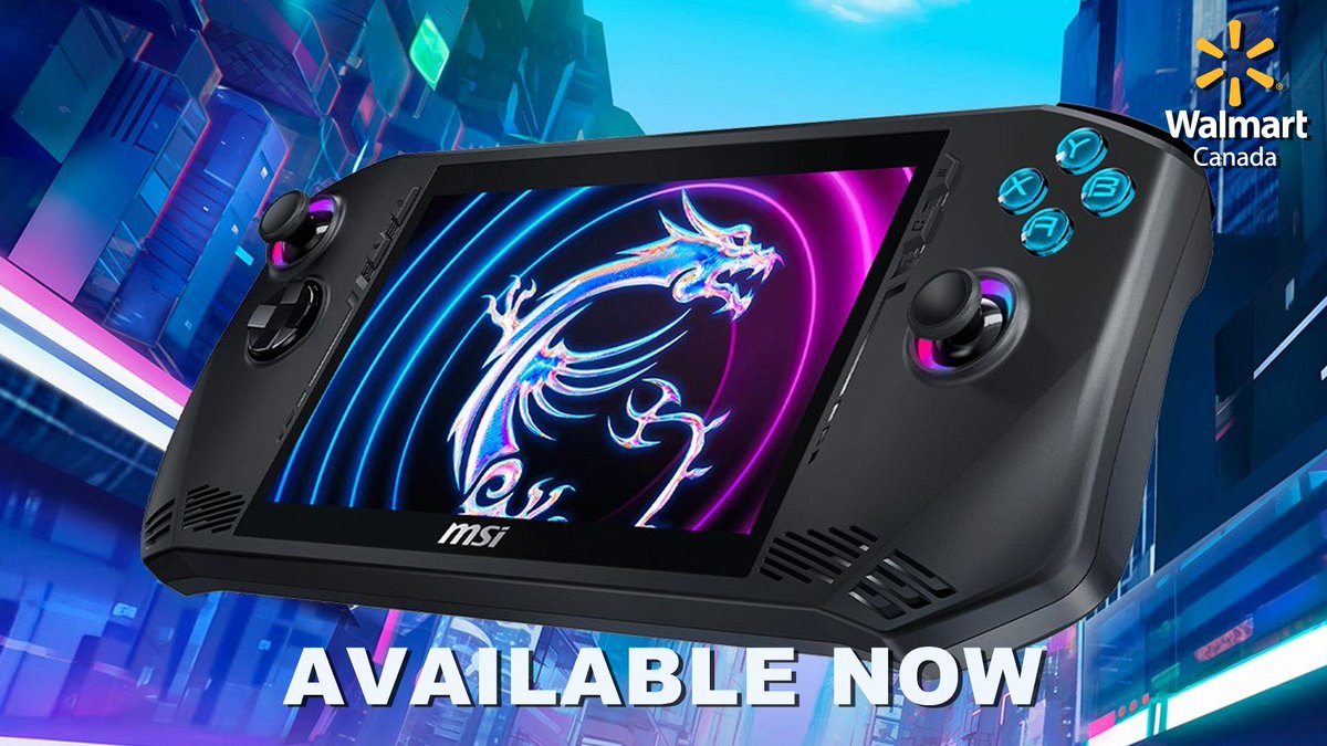 Introducing the MSI Claw A1M, a groundbreaking handheld gaming device.

Powered by Intel® Core™ Ultra processors and featuring Intel® XeSS technology, gamers are in for a smooth and immersive gameplay experience.

➡️ ms.spr.ly/6019chLCJ

Available now at Walmart Canada.