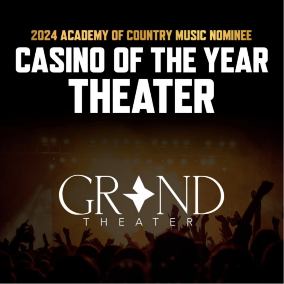 Two-time @ACMawards award winner @ChoctawDurant is honored to once again be nominated for the Academy of Country Music Casino of the Year - Theater Industry Award!