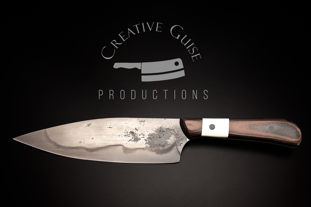 Eight Inch Hand-Forged Eight Inch Chef in 1084 High Carbon Steel and Segmented Micarta Handle Scales

l8r.it/WWqA

#homedesign #cooking #homedecor #dinnerware
#foodies
#chefsofinstagram #chefs #Julienne
#HomeCook #Handmade