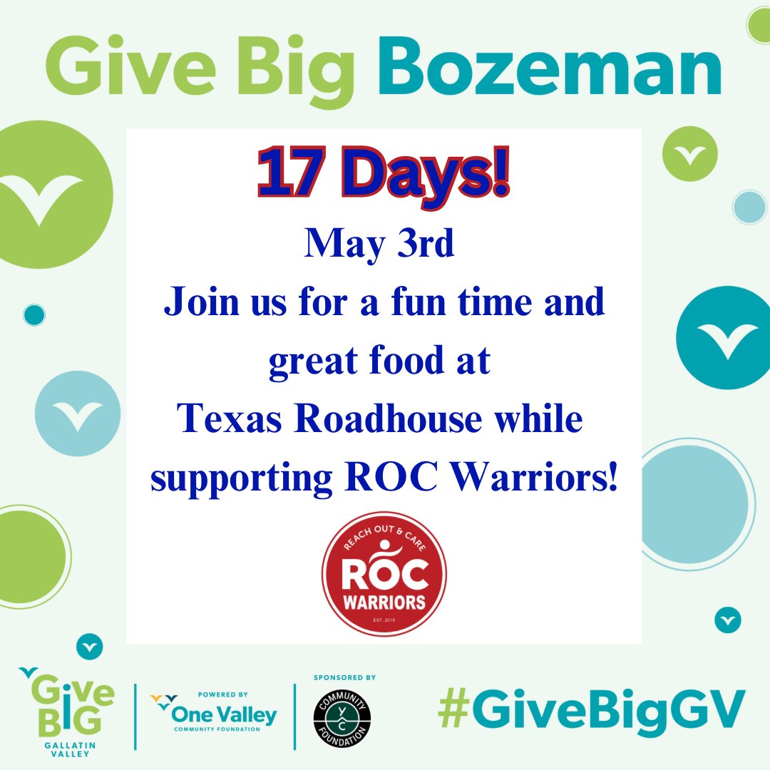 Please join us May 3, 2024 for fun, fellowship and food!🙏❤️👨🏻‍🦼

#charity #givebig #grateful

rocwheels.org/give-now/