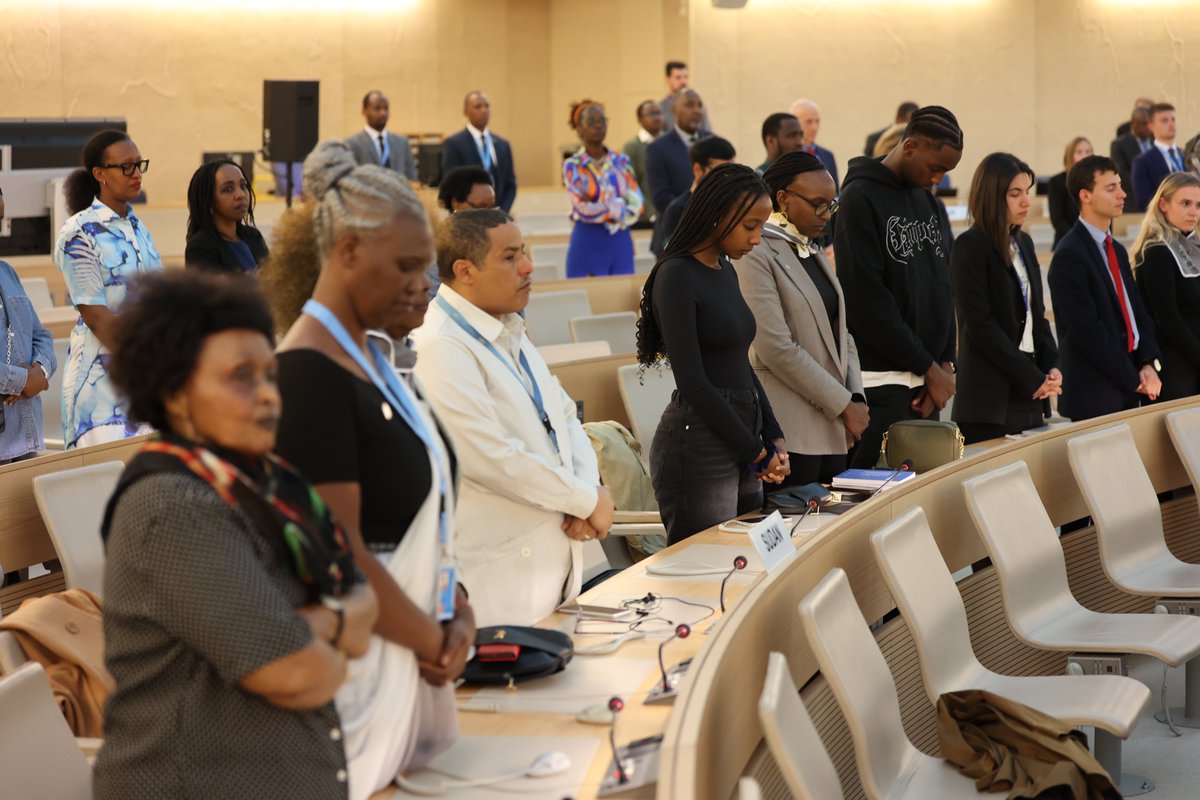 RwandaInGeneva's tweet image. Hundreds of Rwandans, Friends of Rwanda, Diplomatic Corps accredited to the #UNOG, Representatives of the Canton &amp;amp; City of Geneva &amp;amp; International NGOs attended the 30th Commemoration of the 1994 Genocide against the Tutsi held at @UNGeneva this Monday 15th April. #Kwibuka30
1/4