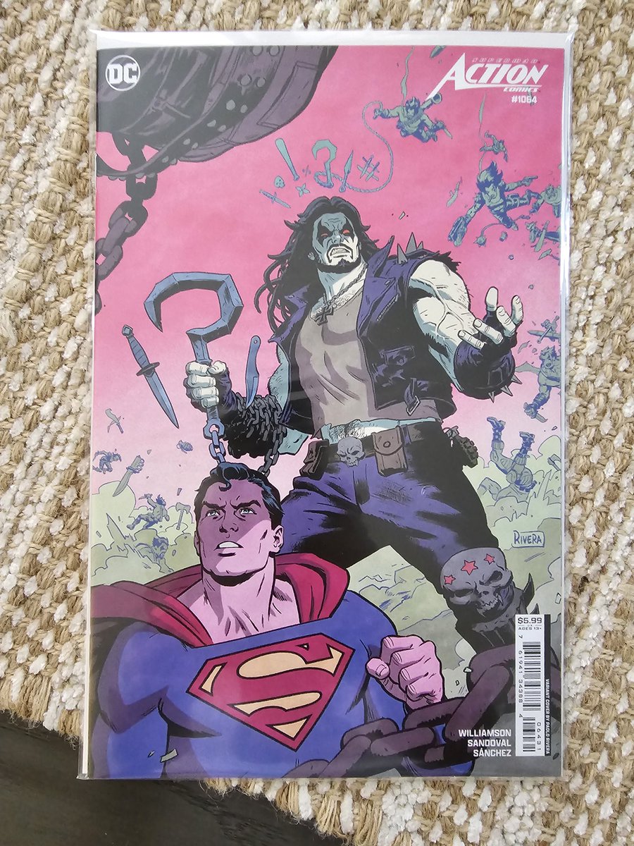 Portadas variantes de #ActionComics #1064 por #RafaSandoval y #PaoloRivera Crossover de #HouseOfBrainiac #Superman #Lobo #Brainiac #Dccomics #MiColeccióndeComic