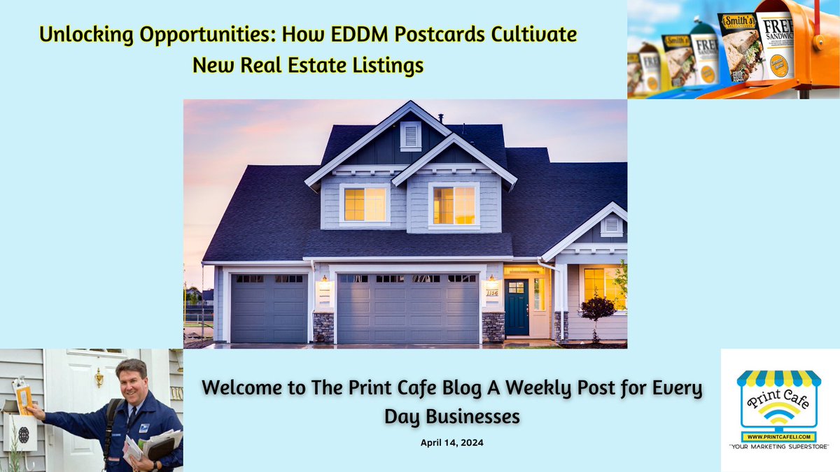 Unlocking Opportunities:
How EDDM Postcards Cultivate
New Real Estate Listings
To Read this Blog and others go to:printcafeli.com
#customprintingservice #printingsolutions #printingproducts #customprintingservice #customprinting #marketingproducts
#myprintcafeli