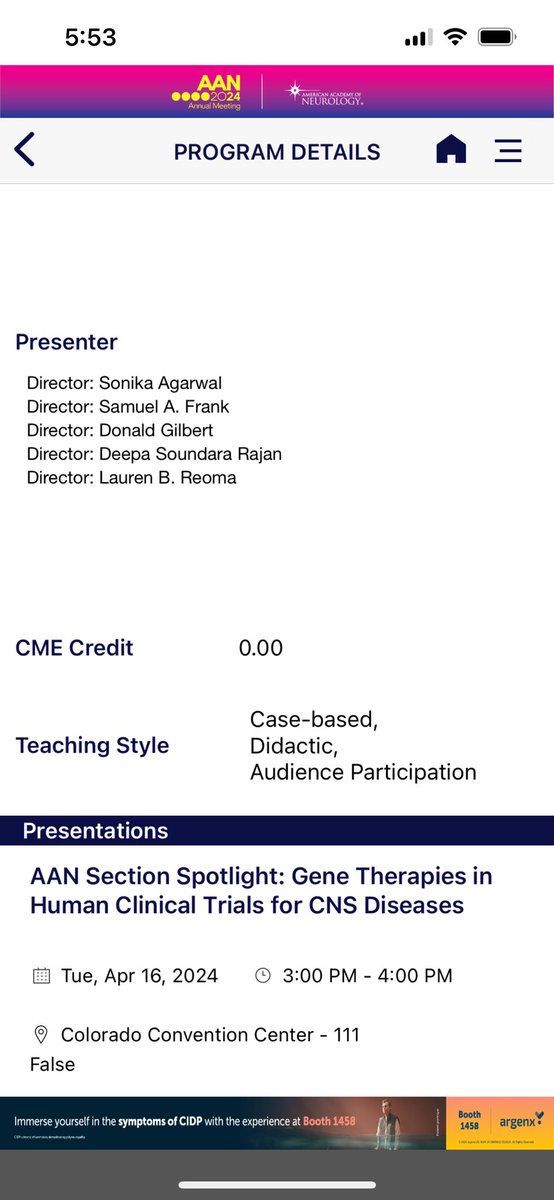 Dr. Sonika Agarwal, MBBS, MD, FAAN, FCNS (@agsonika) on Twitter photo A paradigm shift….
April 16th/Tuesday, 3-4 PM, #111
<a href="/GilbertPedNeuro/">Donald Gilbert</a> <a href="/ChildNeuroSoc/">Child Neurology Society</a> <a href="/AANmember/">American Academy of Neurology</a> <a href="/cincychildneuro/">cincychildneuro</a> <a href="/ChildrensPhila/">Children's Hospital</a>
#rarediseases #ClinicalTrials #genetherapies A paradigm shift….
April 16th/Tuesday, 3-4 PM, #111
<a href="/GilbertPedNeuro/">Donald Gilbert</a> <a href="/ChildNeuroSoc/">Child Neurology Society</a> <a href="/AANmember/">American Academy of Neurology</a> <a href="/cincychildneuro/">cincychildneuro</a> <a href="/ChildrensPhila/">Children's Hospital</a>
#rarediseases #ClinicalTrials #genetherapies