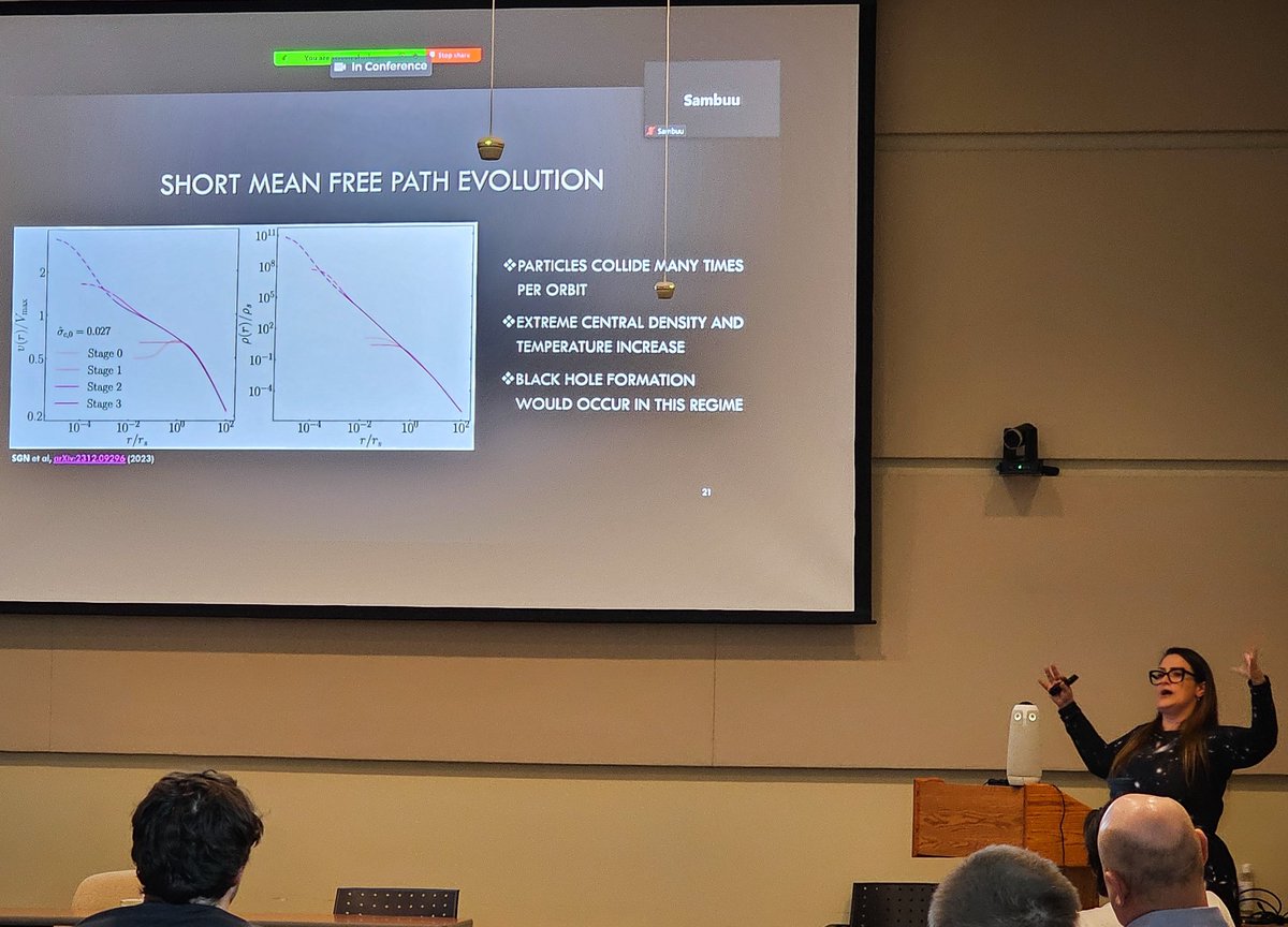 Astropartigirl's tweet photo. I had the pleasure of giving a talk about my research at @SNOLABscience today. And yes, there were tinisymmetric hamsters 😀 Thank you for having me and all the fantastic questions! 

PS: I'm wearing my JWST dress from @startorialist, and someone loved it so much they asked where I got it 😁
