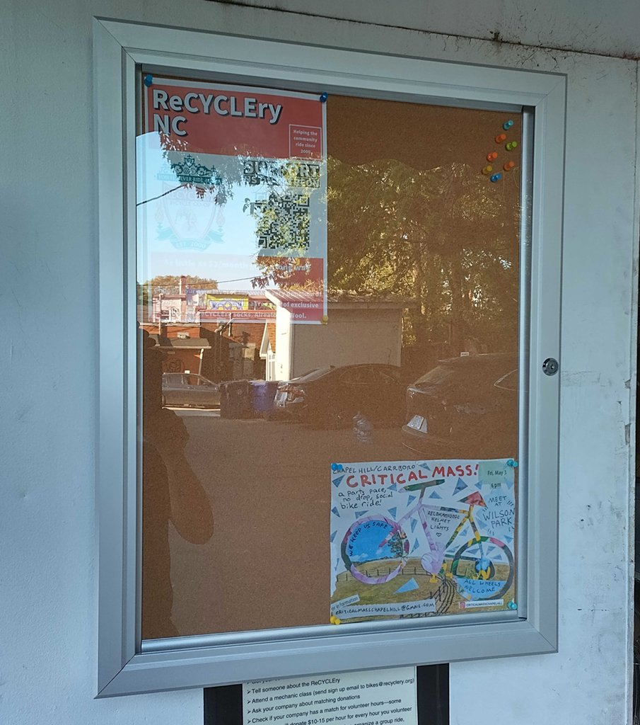 We now have an outside bulletin board for all our announcements... make sure to stop by and take a look