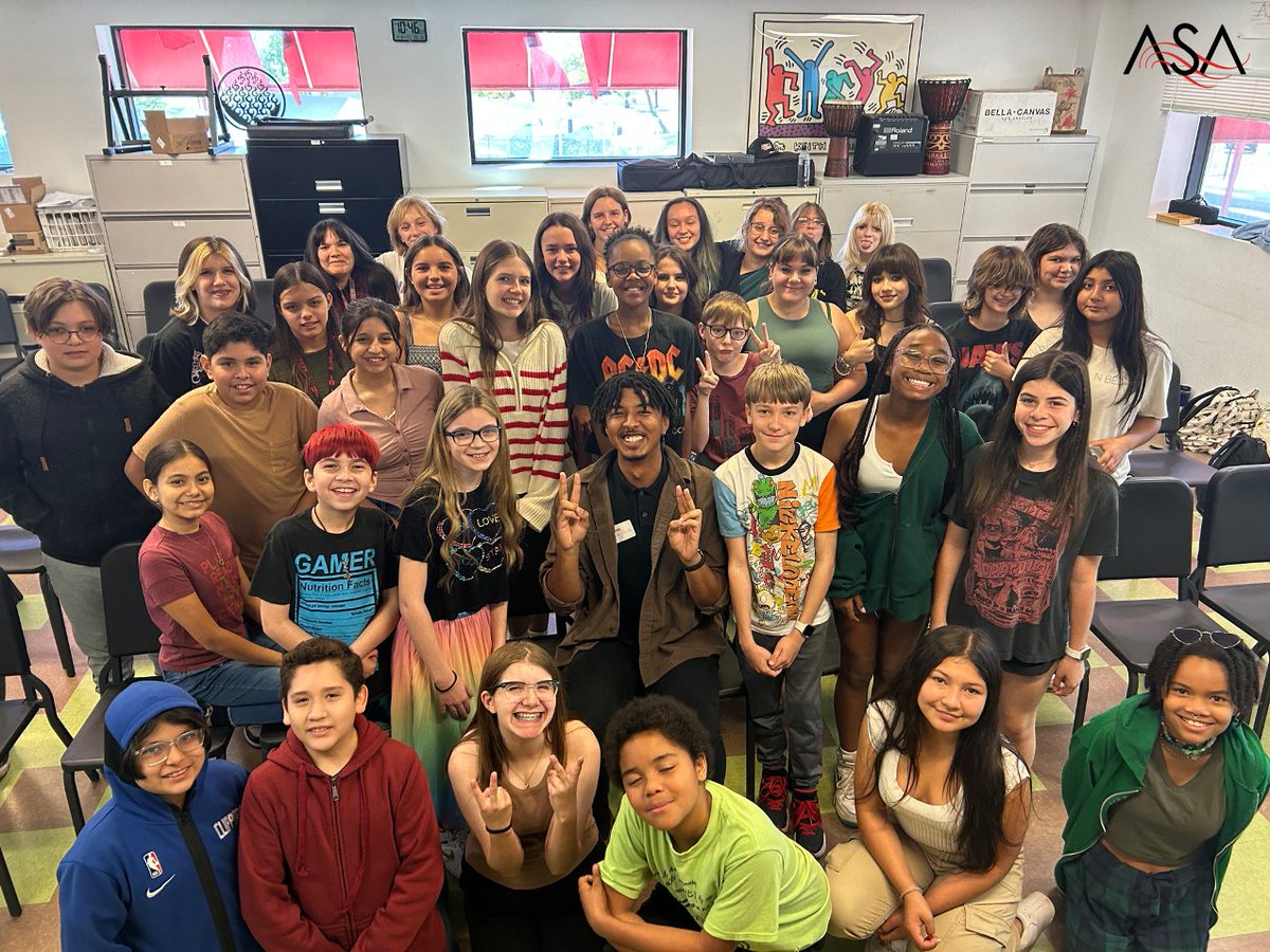 Last week, special guest vocalist Jordan Murillo to ASA! Jordan provided a master class for our middle school and high school choir students, teaching them both beatboxing and overtone singing. Thank you for providing this opportunity for our students! #ArtsandSmarts