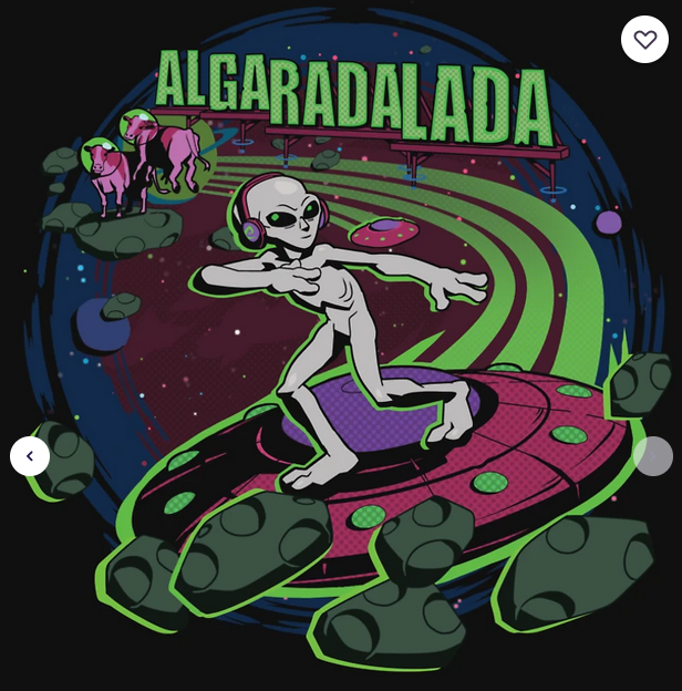 My new shirt by <a href="/Ashlelang/">Ashley Lange</a> is finally ready for you!

We can finally celebrate the end of the subathon from earlier this year properly - with some nice moves and big grooves~ 👽

Everyone needs a little more AlienPls in their life. Grab it here: redbubble.com/i/t-shirt/Alga…