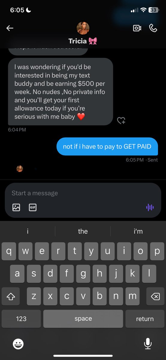 so bored ima try and scam this mf