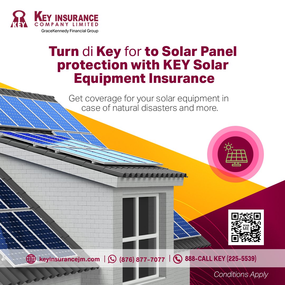 imwithkey's tweet image. With KEY Solar Equipment Insurance, your solar equipment is covered when the unexpected strikes, whether it be man-made or natural disasters. 

🎯Visit our website: (Link in bio)

#KeyInsurance #ThePeoplesInsurer for Economical Insurance Solutions

#TurndiKEY #solarinsurance